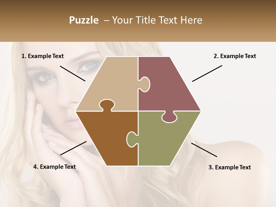 Horizontal Elegance Closeup PowerPoint Template