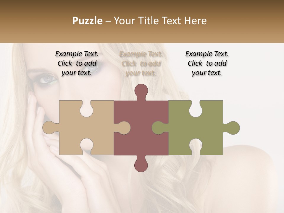 Horizontal Elegance Closeup PowerPoint Template