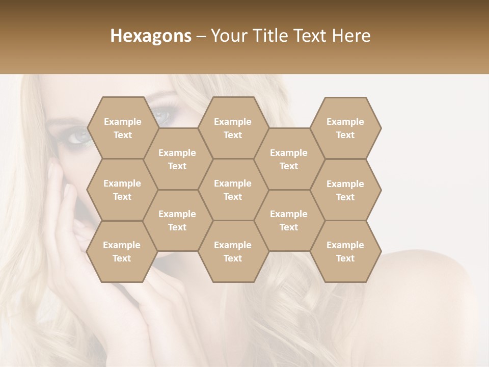 Horizontal Elegance Closeup PowerPoint Template