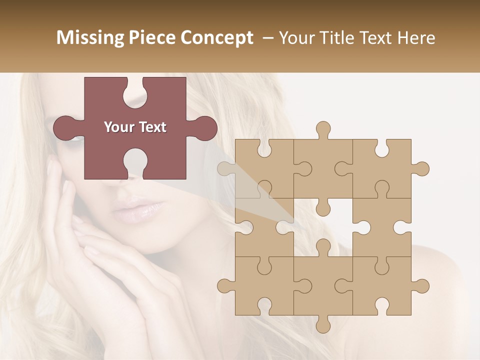 Horizontal Elegance Closeup PowerPoint Template