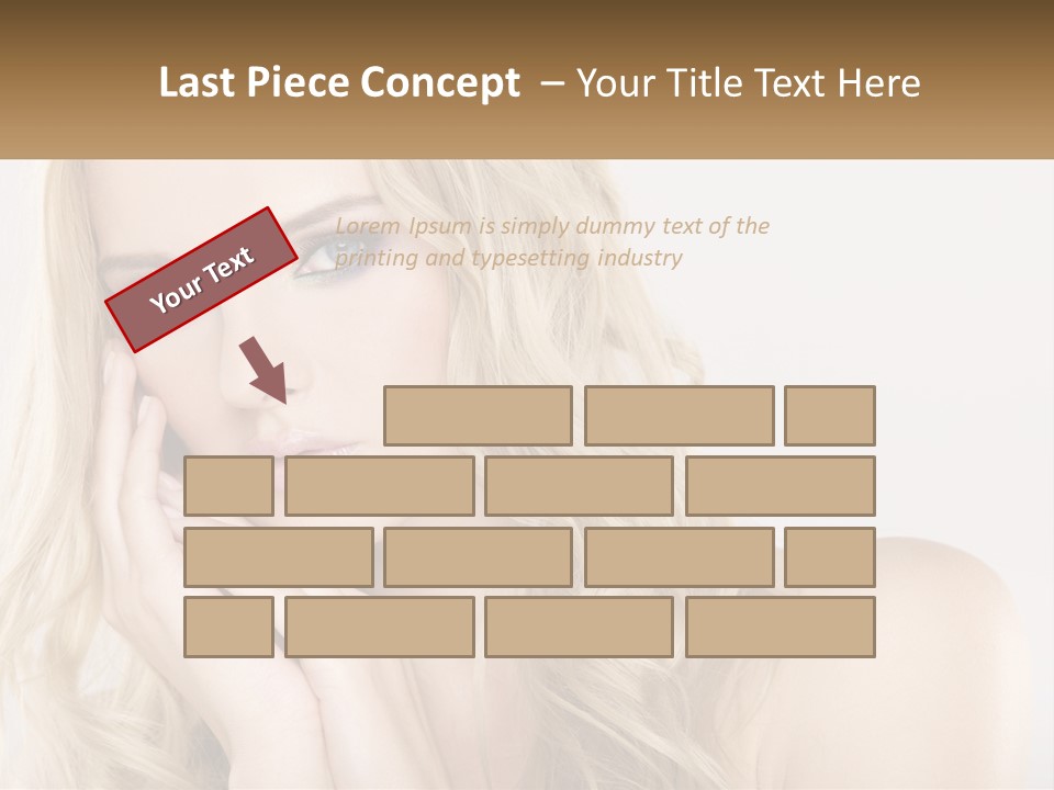 Horizontal Elegance Closeup PowerPoint Template