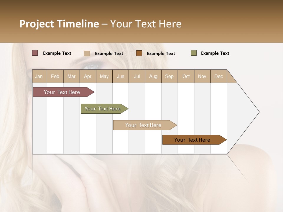 Horizontal Elegance Closeup PowerPoint Template