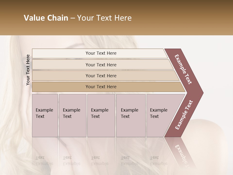 Horizontal Elegance Closeup PowerPoint Template