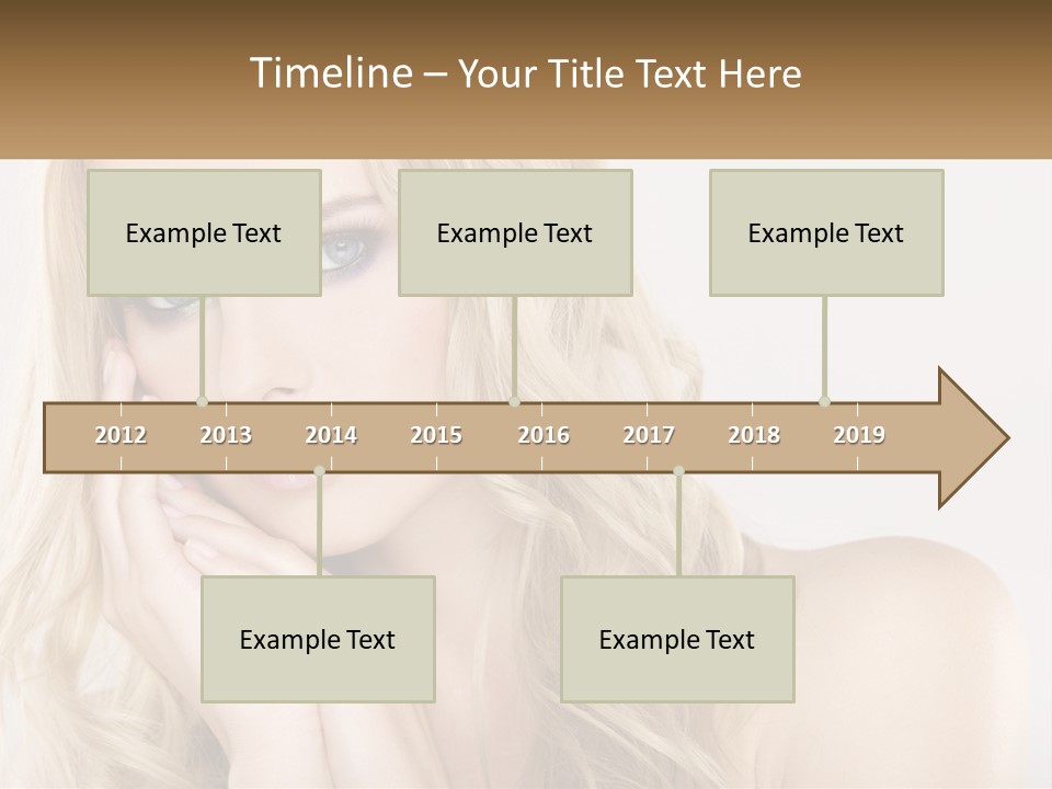 Horizontal Elegance Closeup PowerPoint Template