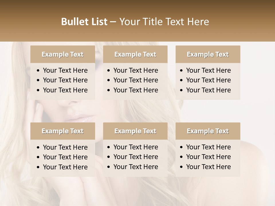 Horizontal Elegance Closeup PowerPoint Template