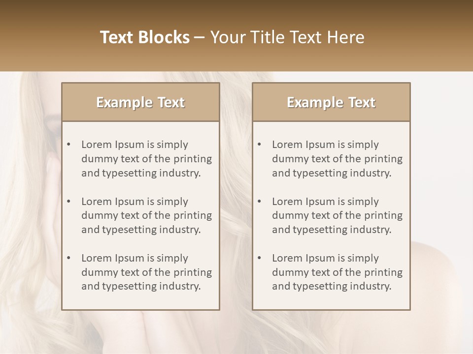 Horizontal Elegance Closeup PowerPoint Template
