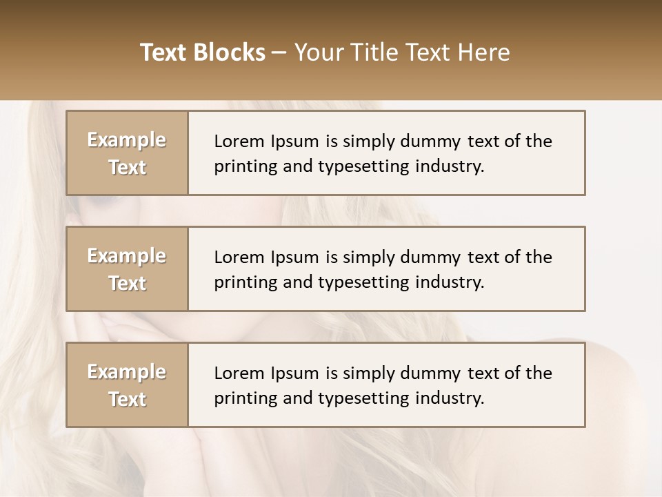 Horizontal Elegance Closeup PowerPoint Template