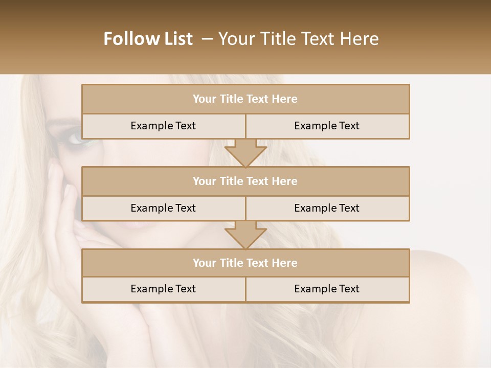 Horizontal Elegance Closeup PowerPoint Template