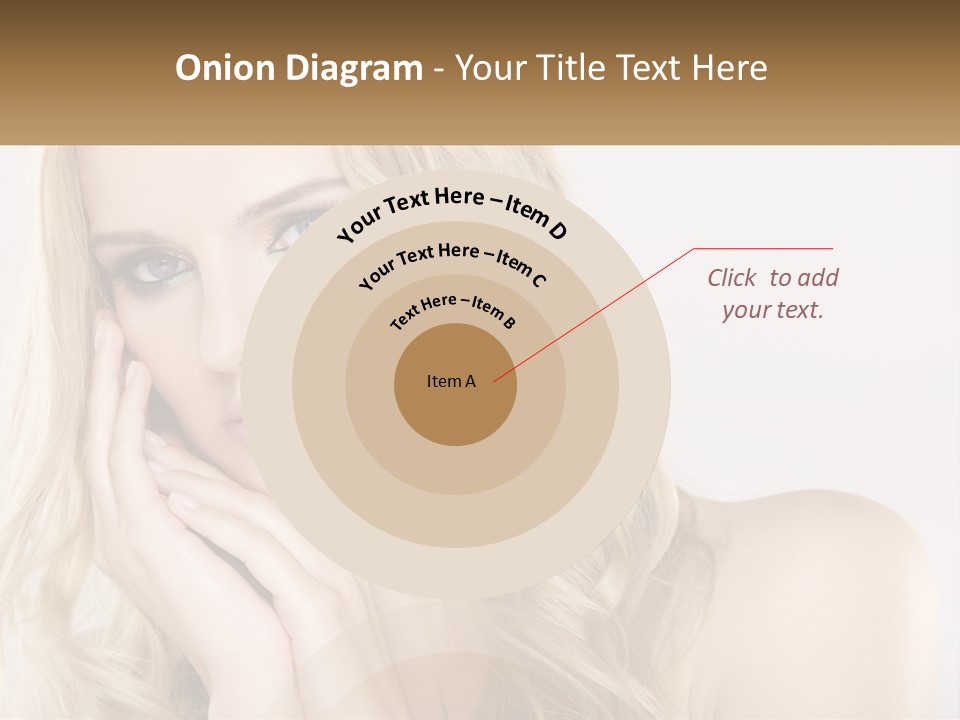 Horizontal Elegance Closeup PowerPoint Template