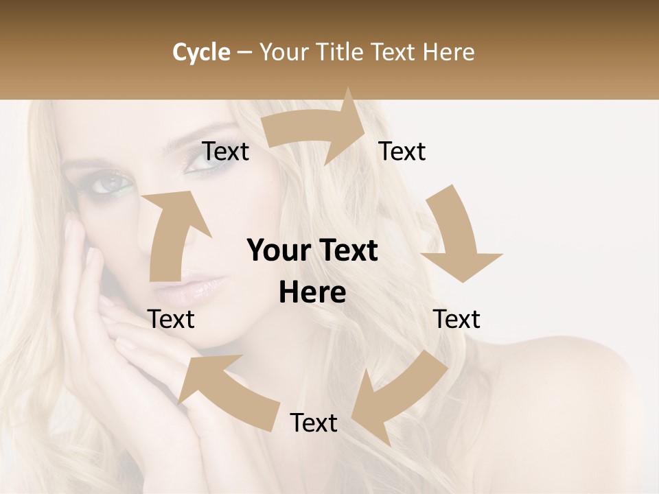 Horizontal Elegance Closeup PowerPoint Template