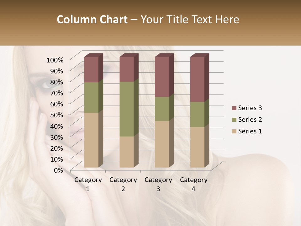 Horizontal Elegance Closeup PowerPoint Template