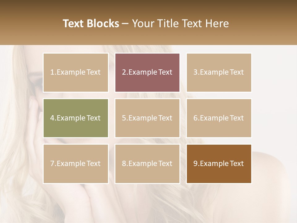 Horizontal Elegance Closeup PowerPoint Template