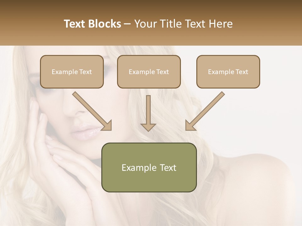 Horizontal Elegance Closeup PowerPoint Template