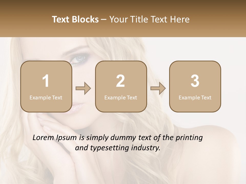 Horizontal Elegance Closeup PowerPoint Template