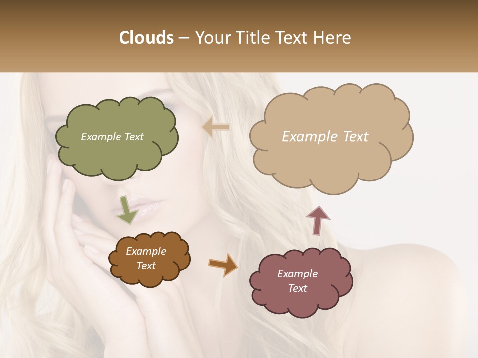 Horizontal Elegance Closeup PowerPoint Template