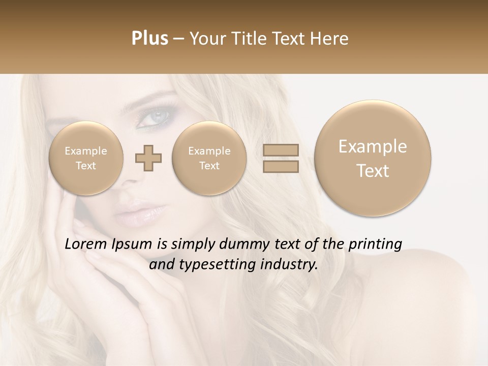 Horizontal Elegance Closeup PowerPoint Template