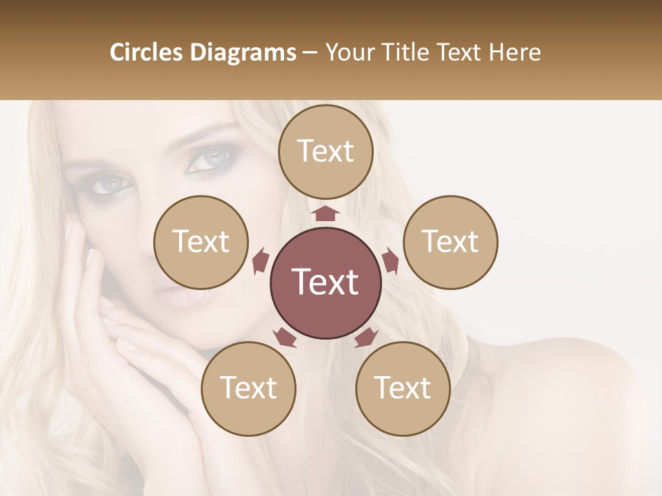 Horizontal Elegance Closeup PowerPoint Template