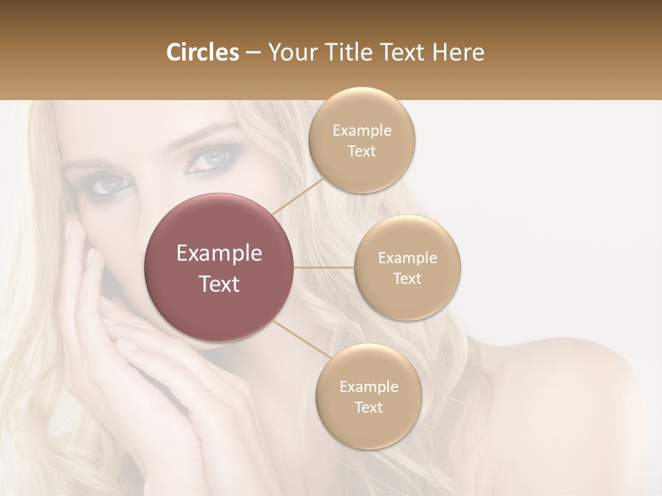 Horizontal Elegance Closeup PowerPoint Template