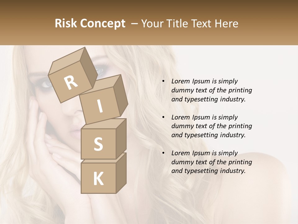 Horizontal Elegance Closeup PowerPoint Template