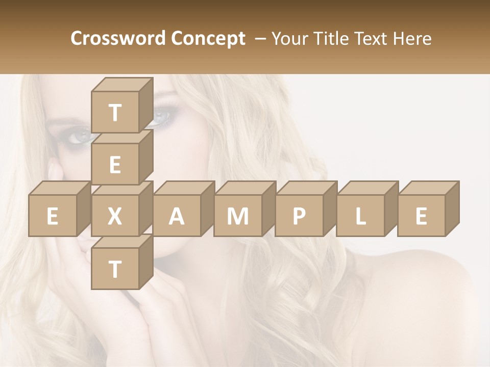 Horizontal Elegance Closeup PowerPoint Template