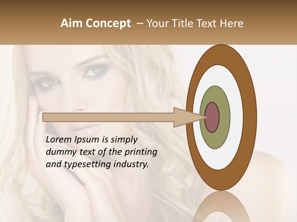 Horizontal Elegance Closeup PowerPoint Template