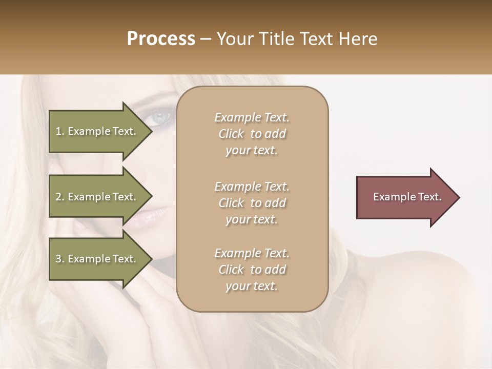 Horizontal Elegance Closeup PowerPoint Template