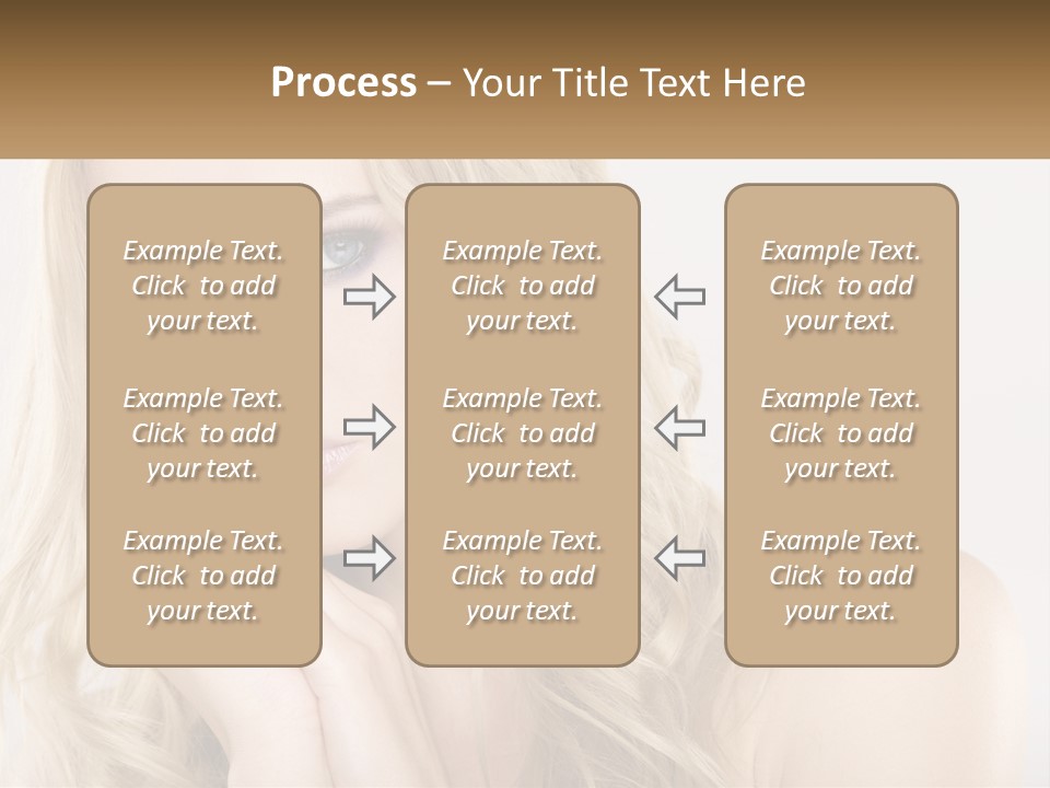 Horizontal Elegance Closeup PowerPoint Template
