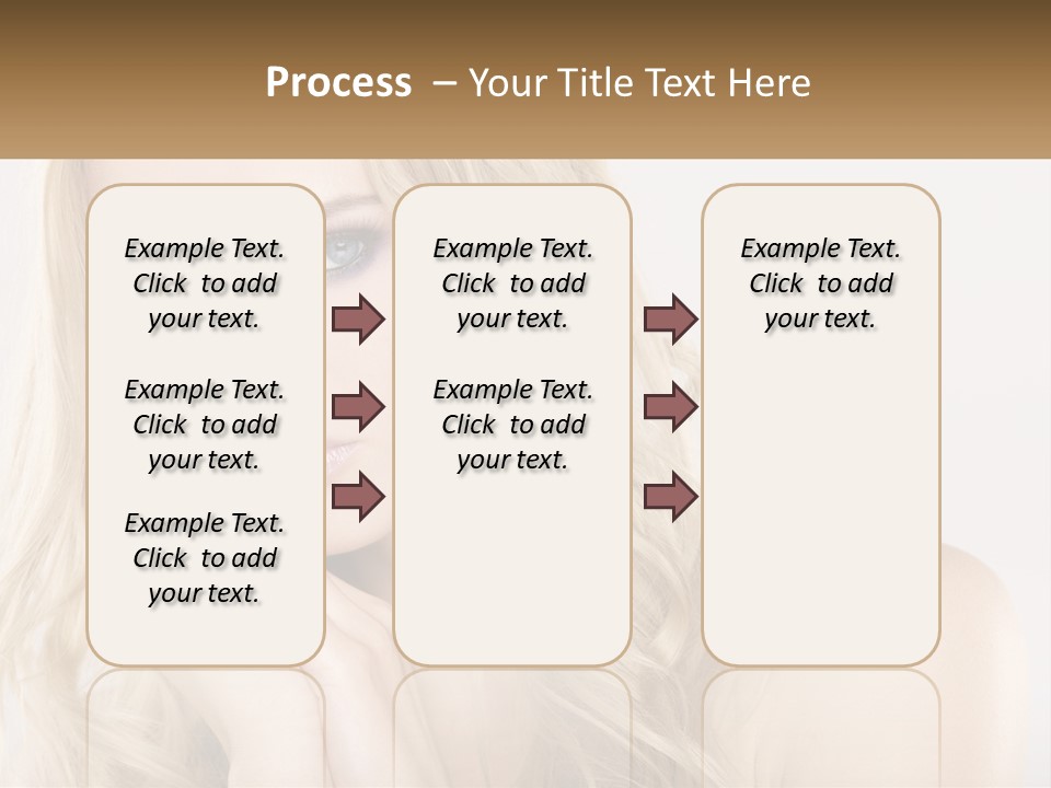 Horizontal Elegance Closeup PowerPoint Template