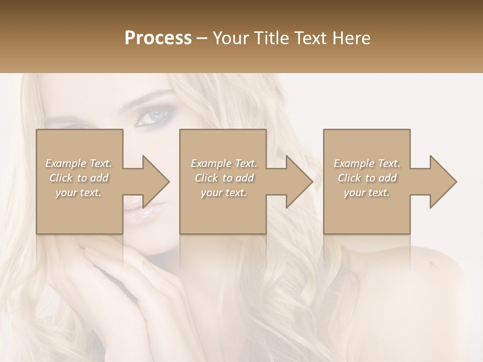 Horizontal Elegance Closeup PowerPoint Template