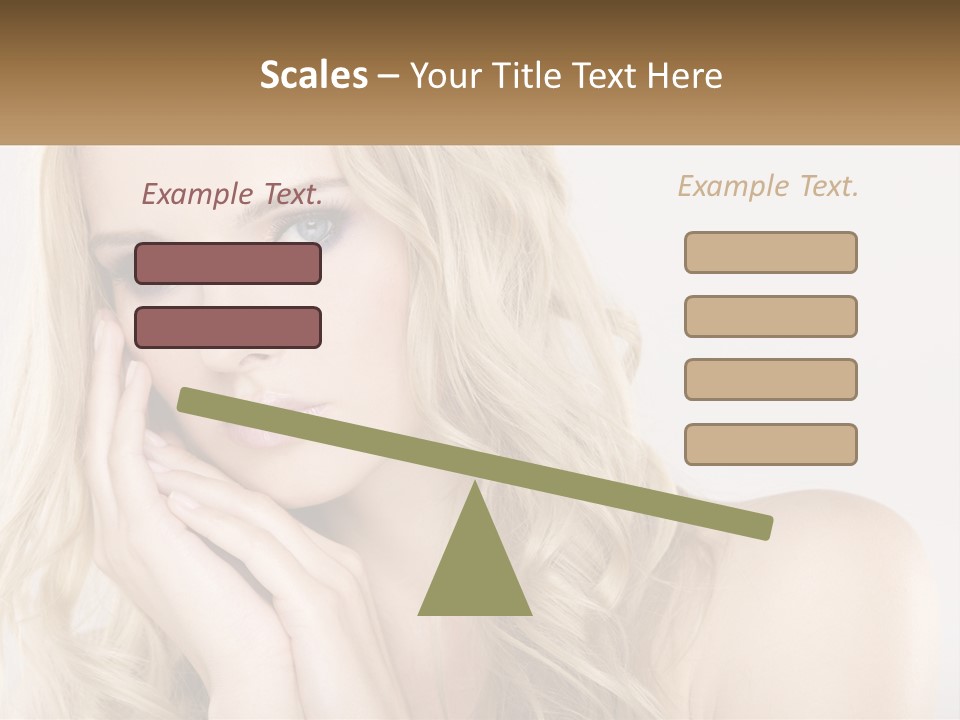 Horizontal Elegance Closeup PowerPoint Template