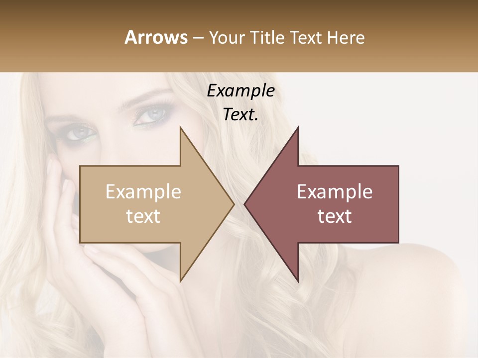 Horizontal Elegance Closeup PowerPoint Template