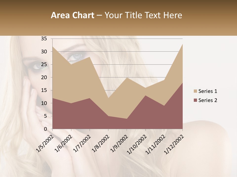 Horizontal Elegance Closeup PowerPoint Template