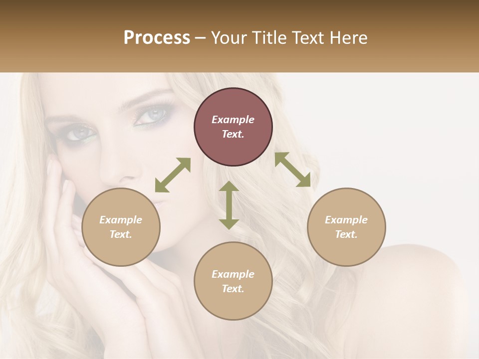 Horizontal Elegance Closeup PowerPoint Template