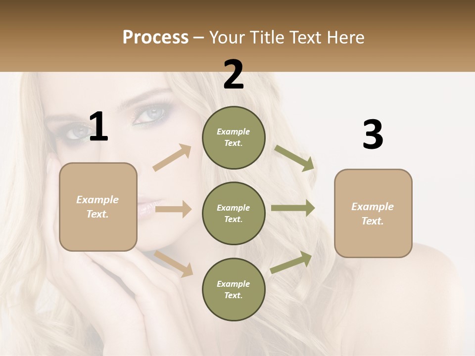 Horizontal Elegance Closeup PowerPoint Template