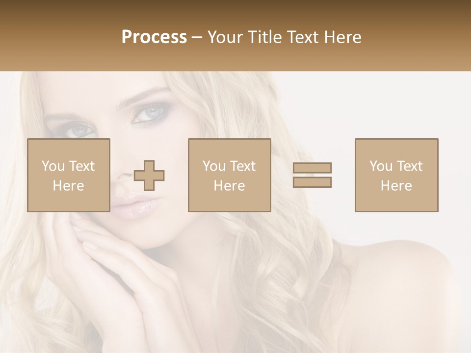 Horizontal Elegance Closeup PowerPoint Template