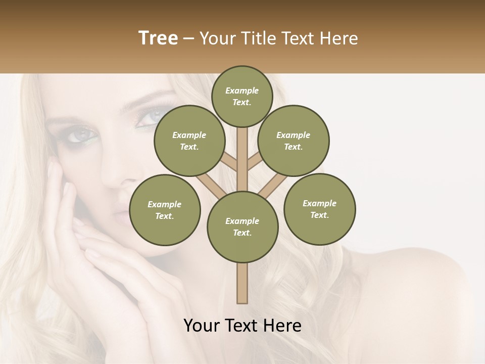 Horizontal Elegance Closeup PowerPoint Template