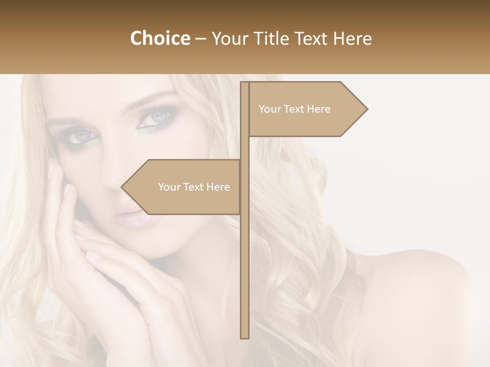 Horizontal Elegance Closeup PowerPoint Template