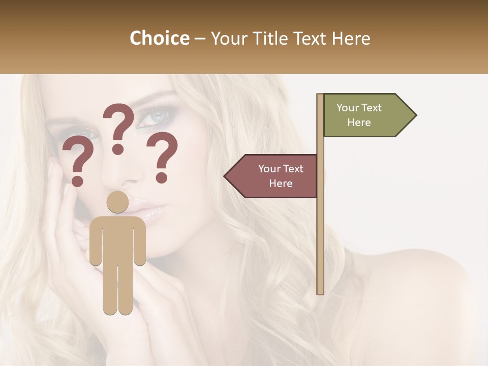 Horizontal Elegance Closeup PowerPoint Template