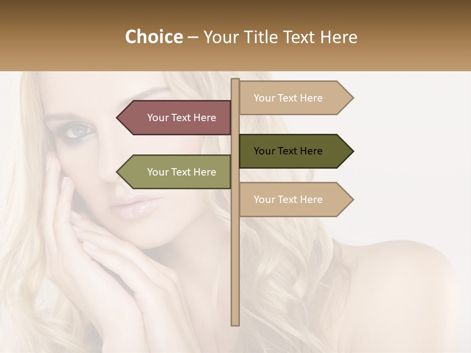 Horizontal Elegance Closeup PowerPoint Template