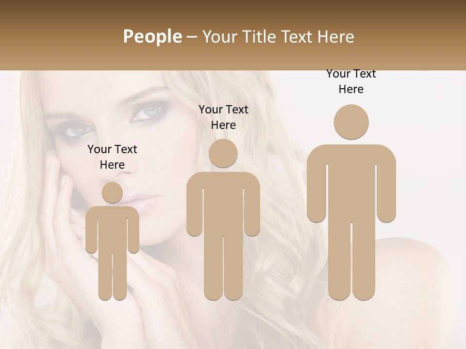 Horizontal Elegance Closeup PowerPoint Template