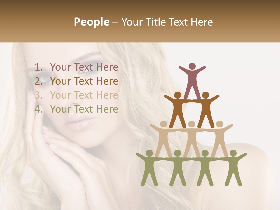 Horizontal Elegance Closeup PowerPoint Template