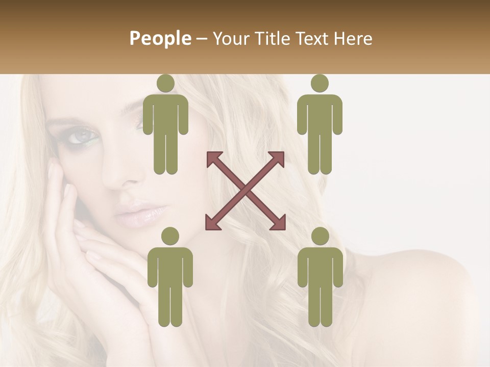 Horizontal Elegance Closeup PowerPoint Template