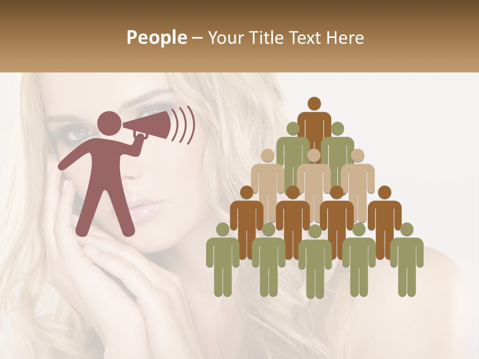 Horizontal Elegance Closeup PowerPoint Template