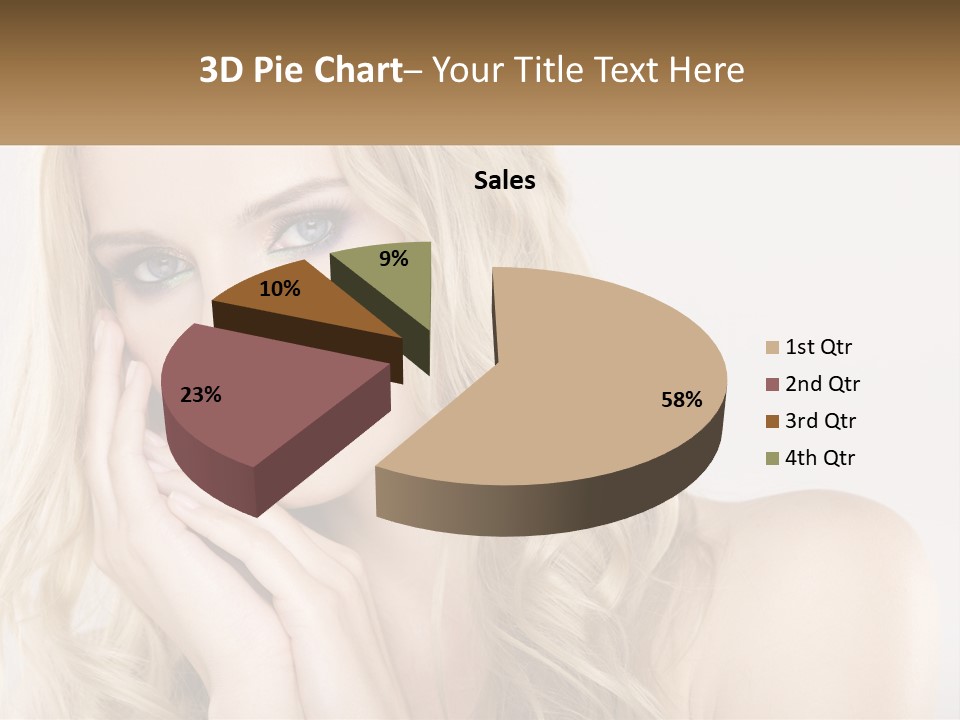 Horizontal Elegance Closeup PowerPoint Template