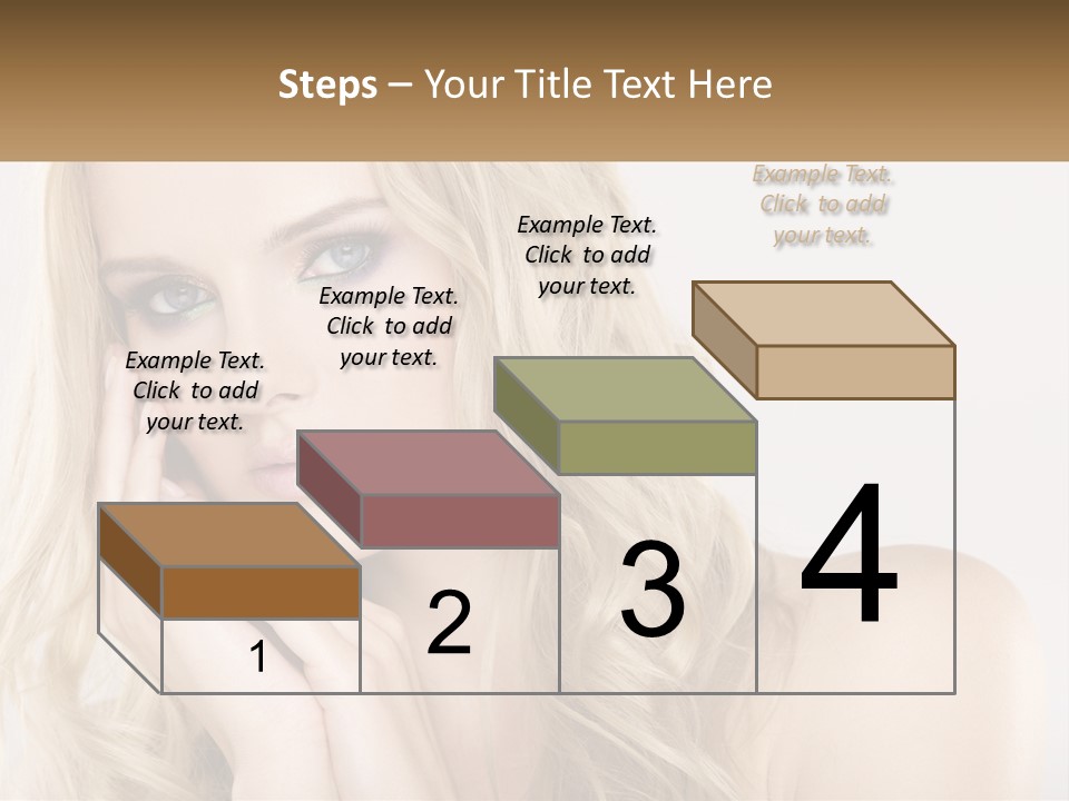 Horizontal Elegance Closeup PowerPoint Template