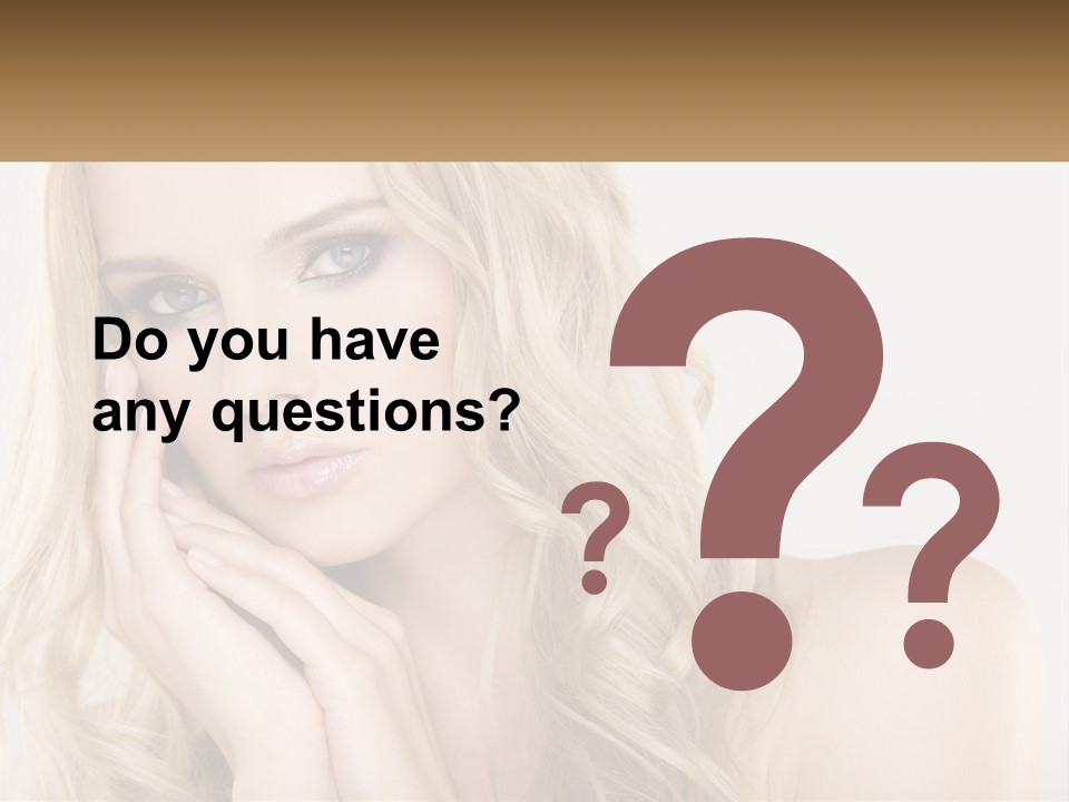 Horizontal Elegance Closeup PowerPoint Template