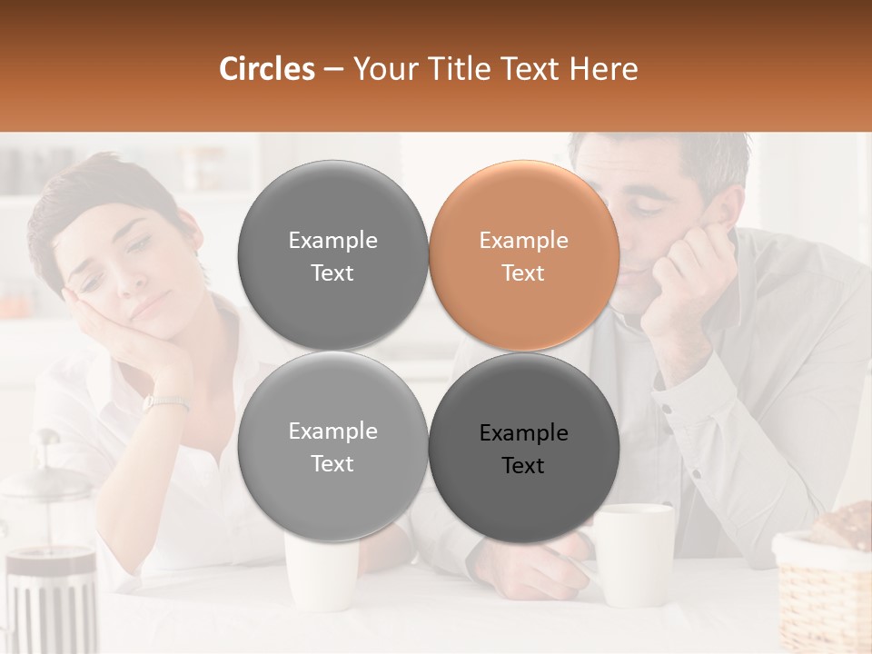 Caucasian Appearance Interior Tired PowerPoint Template