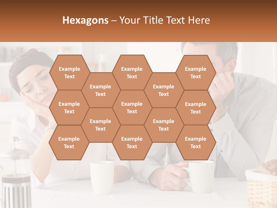 Caucasian Appearance Interior Tired PowerPoint Template