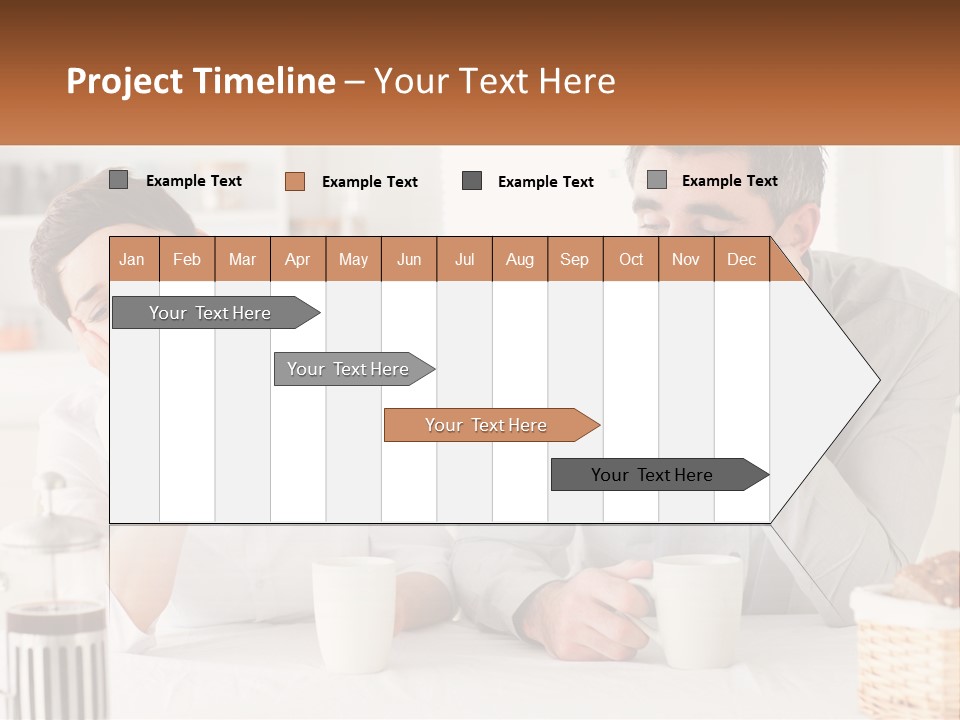 Caucasian Appearance Interior Tired PowerPoint Template