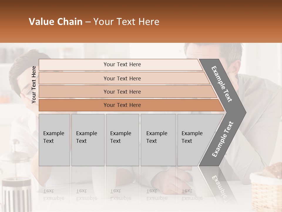 Caucasian Appearance Interior Tired PowerPoint Template